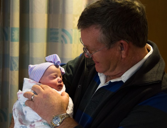 Grandpa Mann with Maisie