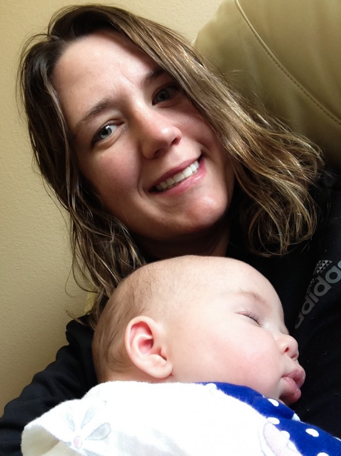 Maisie Sleeps on Mommy