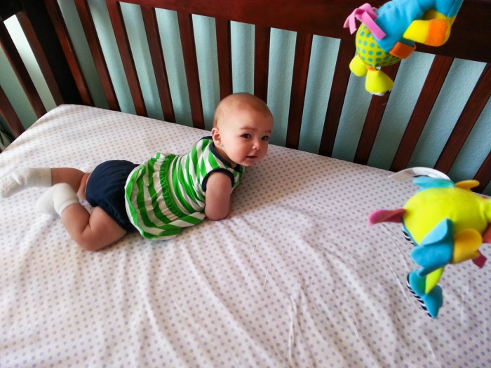 Maisie Smiling After Rolling