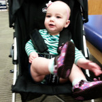 Maisie Checking Out Her New Shoes