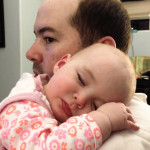 Maisie Sleeps on Daddy