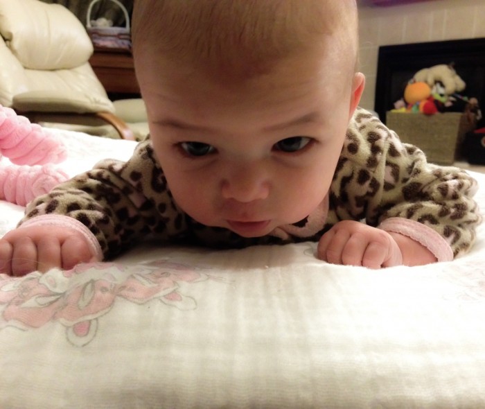 Maisie and Tummy Time